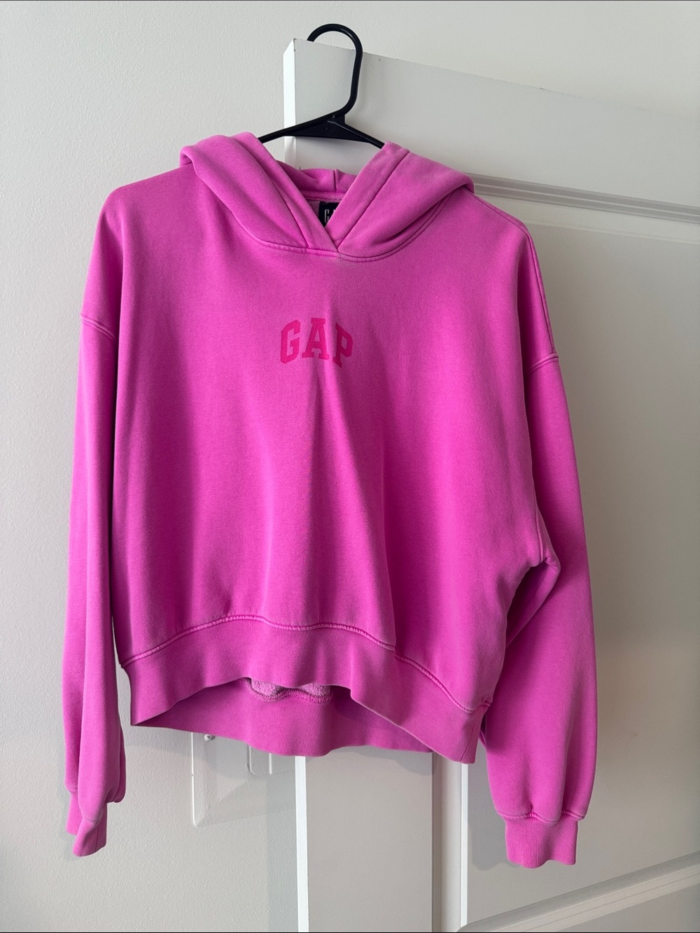GAP Bright Pink Logo Hoodie - Women’s Pullover